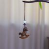 Traditional Horse Keychain Wooden Zodiac Key Ring Chinese Style Mobile Phone Chain  New Year Gift