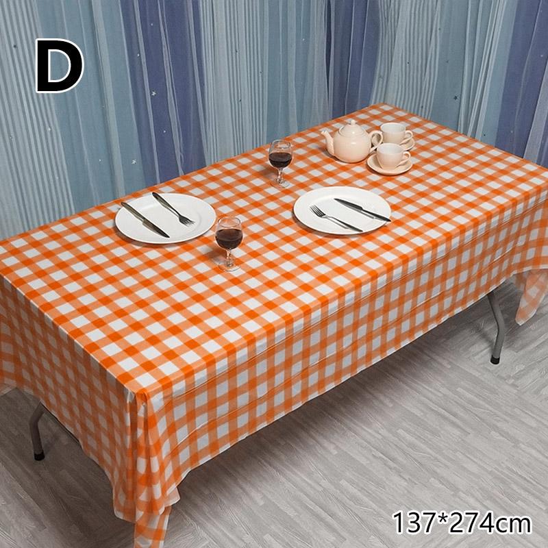 1PC Oil Proof Waterproof Party Supplies Table Cover Tablecloth Table Cloth Plastic Disposable Birthday Party Baby Shower