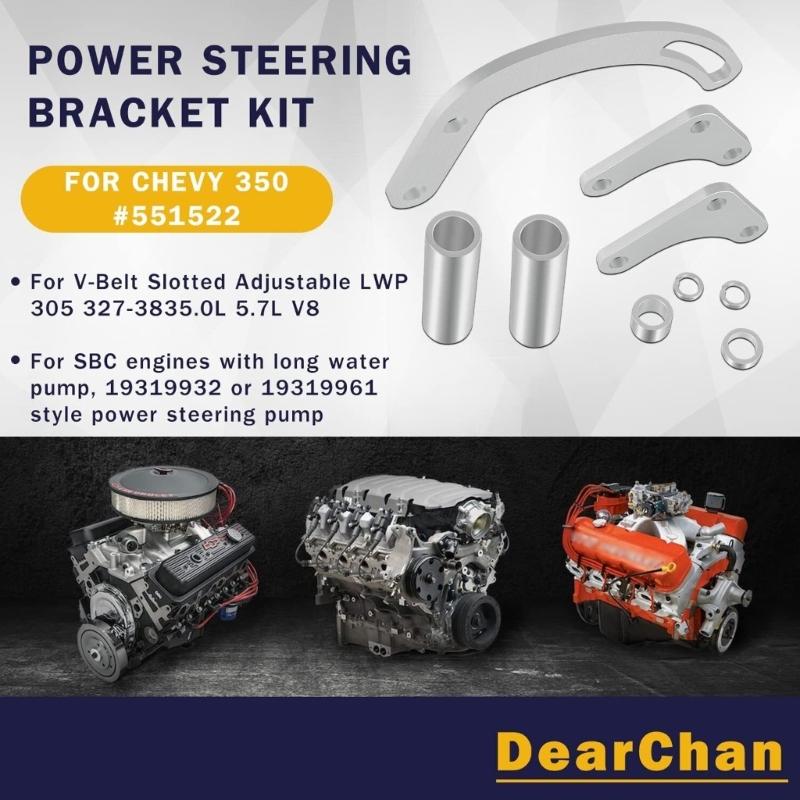 SBC Power Steering Pump Mounting Bracket Fit for 350 Car Styling 551522