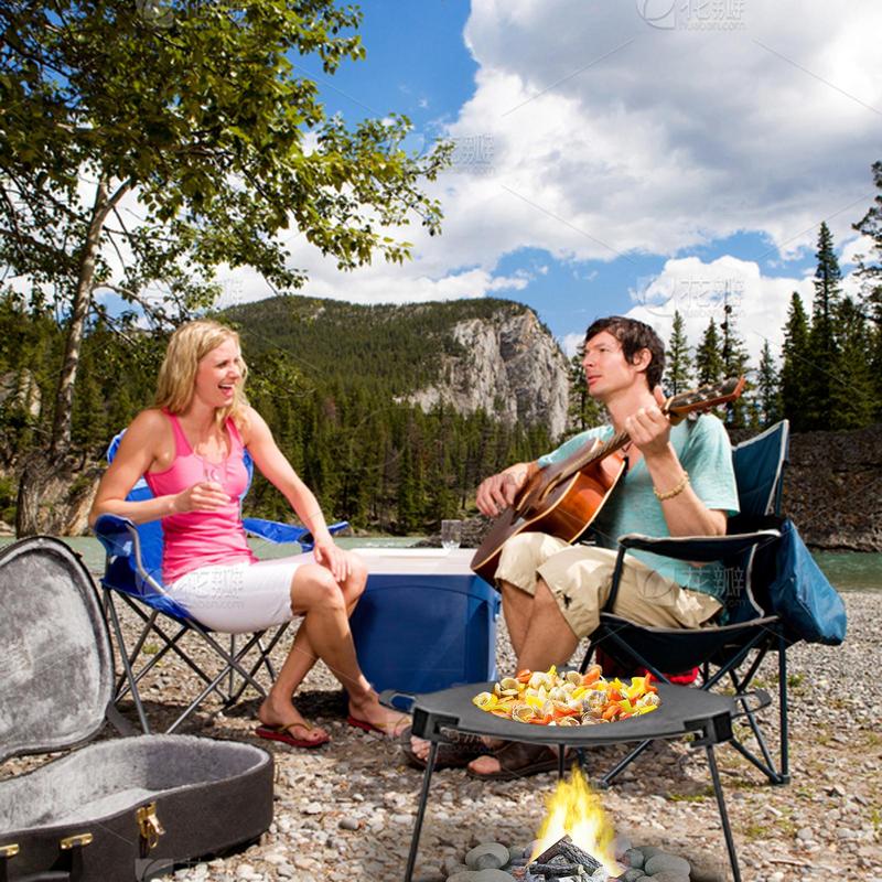 Detachable Grill Vertical Tripod Grill Barbecue Grill Aluminum Alloy Bracket Barbecue Tripod Stand Outdoor Griddle Grill