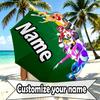 Custom Name Personalized Mighty Morphin Power Rangers Print Umbrella, Auto Open Close, 8‑Rib Sturdy Frame, Commute Camping Hiking Use, Birthday Gift