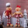 Кукла Пряничный человечек Деревянная кукла из бусин Рождественская атмосфера Украшение Орнамент Дом Фестиваль Кукла гном Декоративные принадлежности Новый