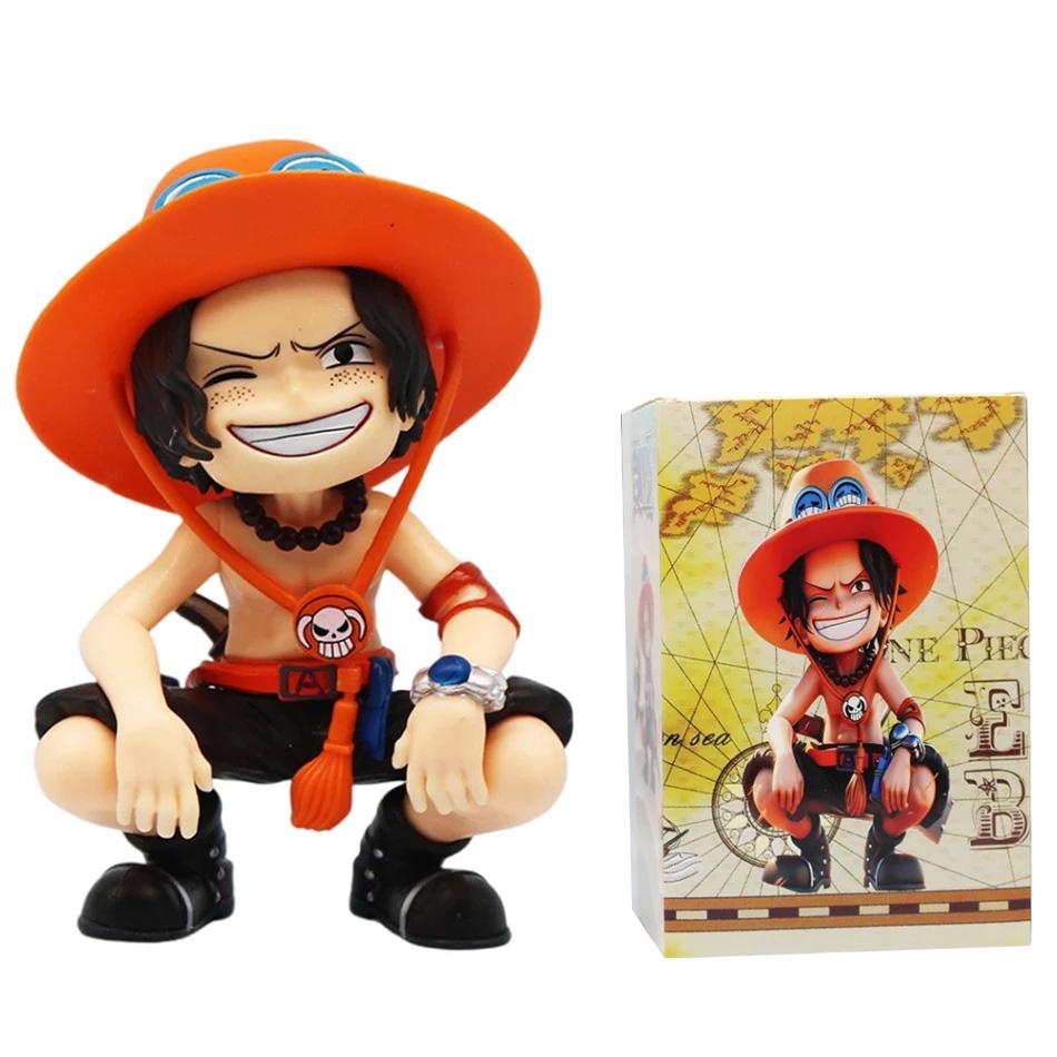 One Piece Портативный Луффи Зоро Портгас Д. Эйс Сидящая Ямато Q-Версия Модный Игровой Мультяшный Аниме Украшение для Автомобиля Периферийные Подарки