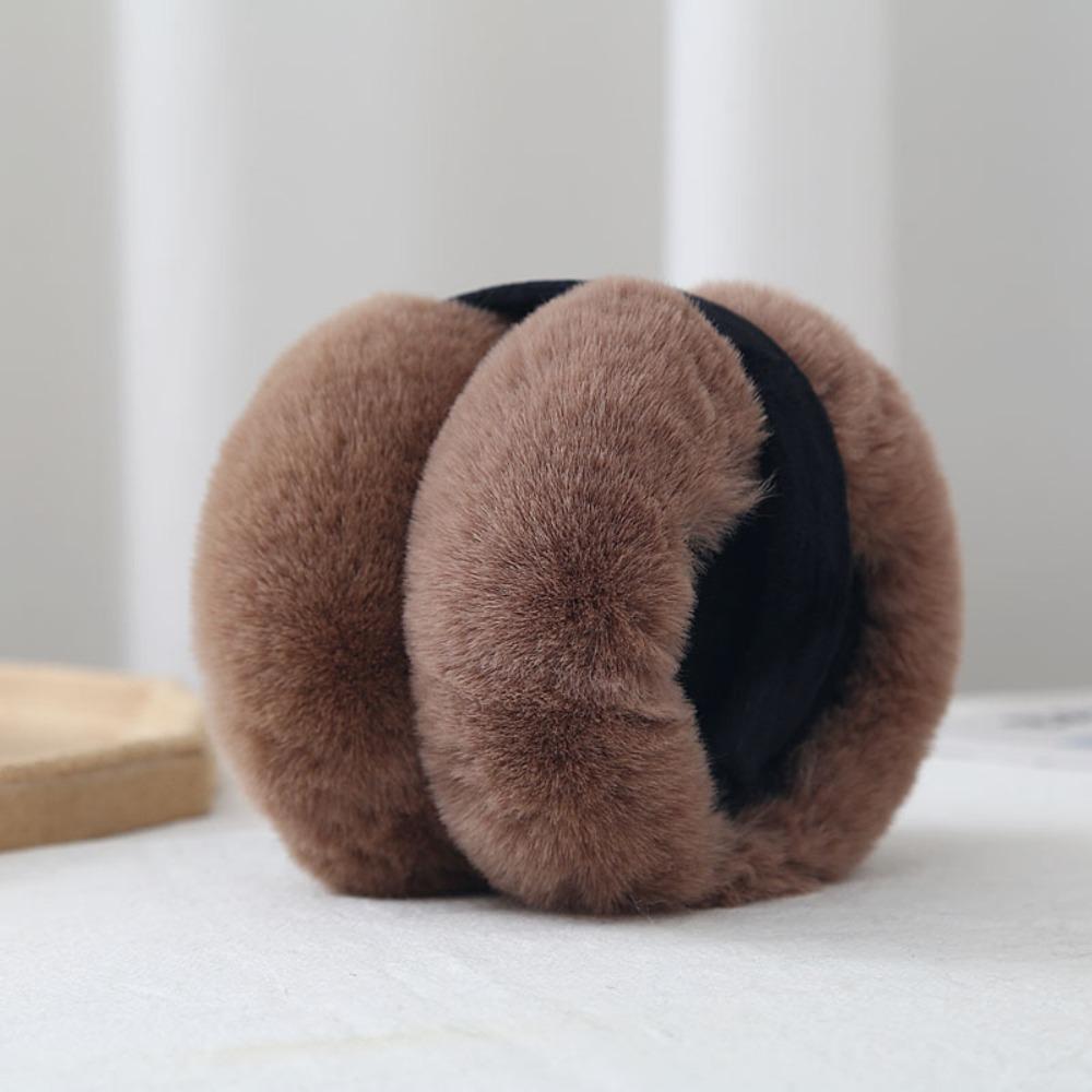 Складные наушники для женщин, зимние теплые наушники, корейская версия, студенческие наушники из искусственной кроличьей шерсти, утолщенные плюшевые наушники