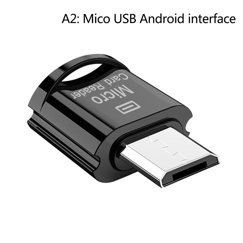 Высокоскоростное устройство считывания карт памяти Micro-USB/Type-C Tf Micro-Sd Otg