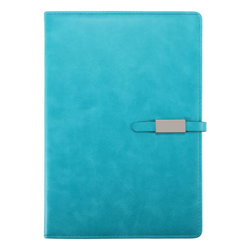 B5 Leather-Covered Business Notebook with Customizable Logo and Creative Thread-Bound Design for Meetings and Students