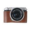 XM5 Camera Bag PU Leather Half Body Case for Fujifilm XM5 Fuji X-M5 Bottom Opening Cover