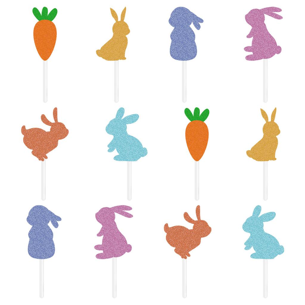 Easter Themed Party Decoration Happy Easter Letter Latte Rabbit Flag Balloon Set