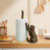 Yousheng Free Standing Cat Держатель для бумажных полотенец Прочная конструкция Держатель для бумажных полотенец на кухонную столешницу Забавный органайзер для бумаги в виде кота