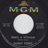 7-дюймовая пластинка SANDY POSEY  Born A Woman  Caution To The Wind K13501 MGM 1966 США Поп Б/у