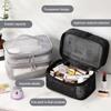 Large Capacity Travel Cosmetic Bag Transparent Mesh Toiletry Bag Portable Makeup Case  Women's
