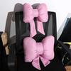 1 PCS Cute Ribbon Bow Car Neck Pillow Comfortable Neck Rest Cushion Simple Adjustable Auto Cotton Headrest