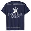 Funny Pickleball Queen Graphic Tshirt Men Women's Fashion Casual Oversized T-shirts Men's 100% Cotton T Shirt