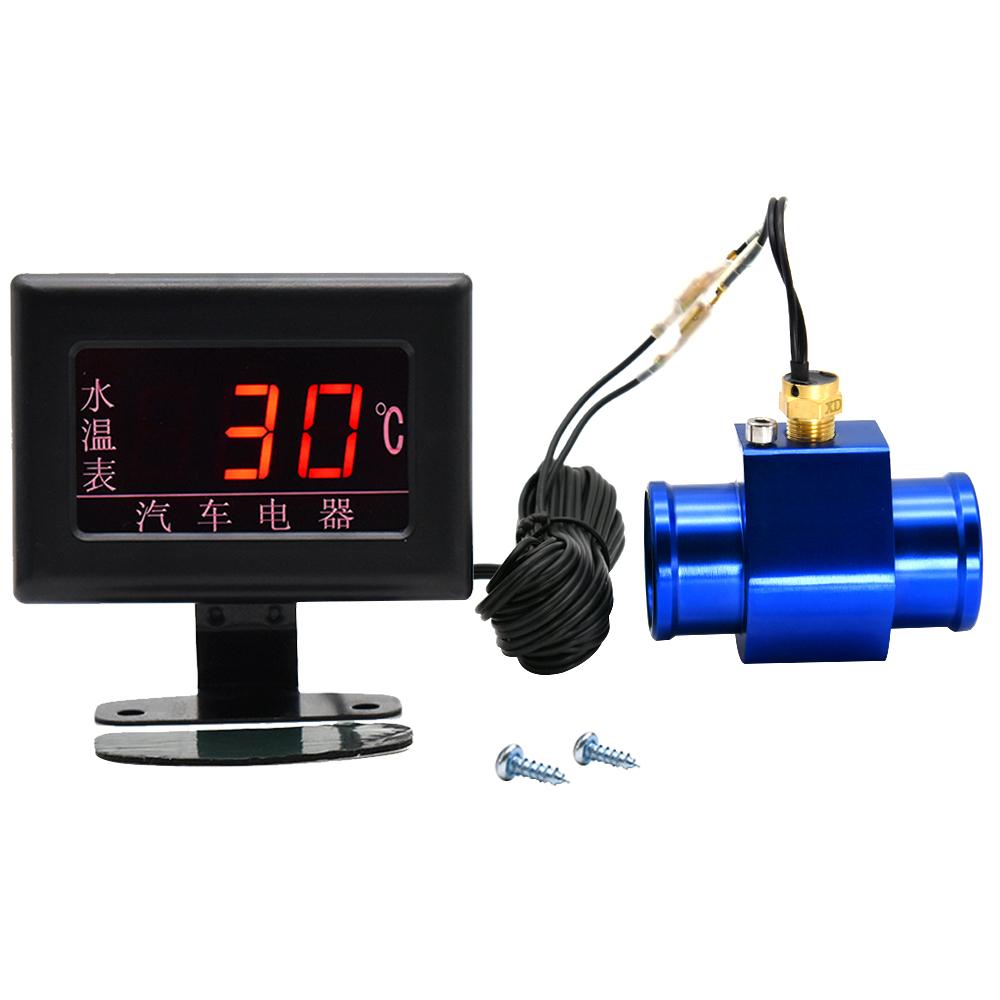New Digital Water Temperature Gauge Kits & Sensor Plug Water Tempe Sensor 10MM 1/8 NPT for Car Engin Fit for 12V~24V Car