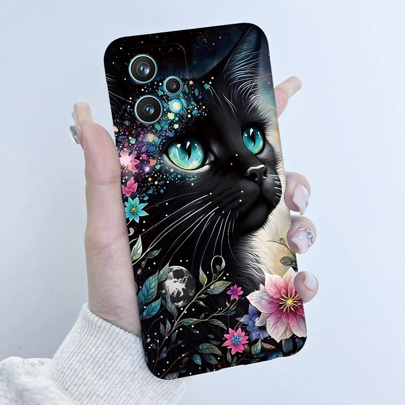 Чехол для телефона Realme 9 Pro Plus RMX3392 RMX3393 Дизайн 'Цветочная Девочка' Мягкий Силикон ТПУ Задняя Панель Для Realme9 4G RMX3521 Чехлы