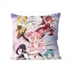 Чехол для подушки Puella Magi Madoka Magica для автомобиля, дивана, декоративный для дома, двусторонний принт, плюшевая квадратная декоративная подушка, наволочка