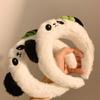 Light weight Panda Plush Hairband Washing Children Headbands Adjustable Headwear for Children Teens and Panda Fans