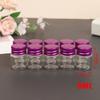 10Pcs Aluminum Cap Glass Jars Airtight Bottles Dispensing Bottles
