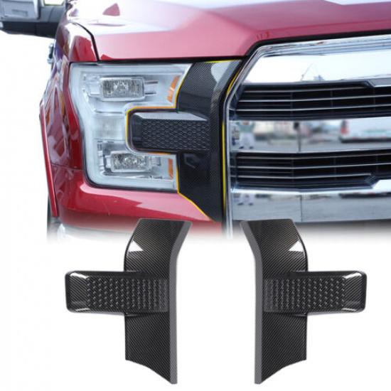 Front Bumper Headlight Side Grille ert Cover Decor Trim For Ford F150 2015-20