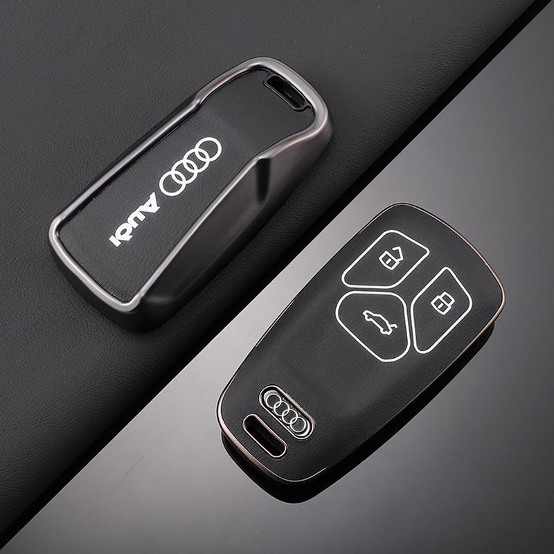 Для Audi 8Y Модный ТПУ Чехол для Ключа Автомобиля Брелок Дистанционного Управления Полное Покрытие Держатель для Audi A4 B9 Q5 Q7 TT TTS 8S 2016 2017 Аксессуары Брелок