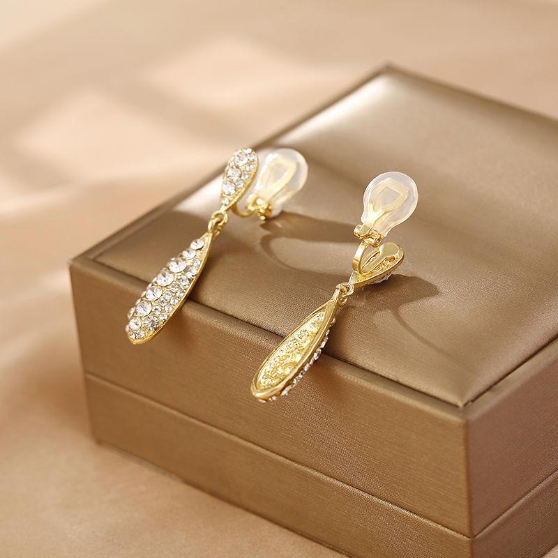 2023 без пирсинга, клипсы для ушей, новые серьги со стразами, женские дизайнерские роскошные серьги