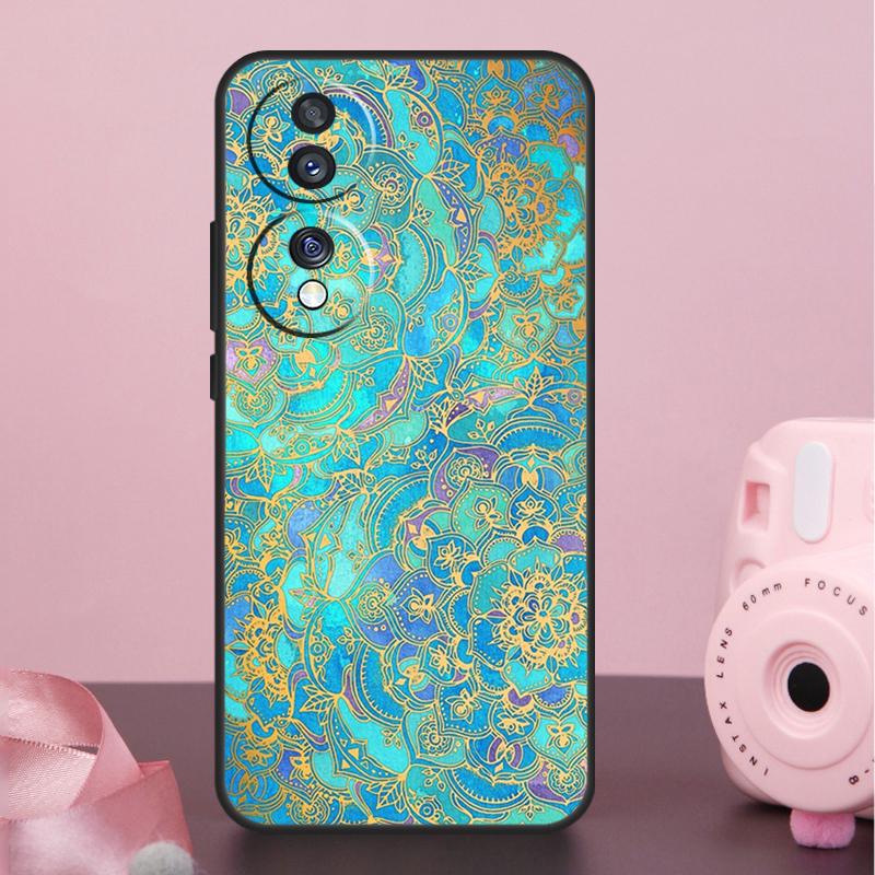 Элегантный чехол с цветочным узором Мандала для Honor 200 400 Pro 50 70 90 X9a X9b X9c X9d X8b X8c Win Magic 7 Lite 5 6 8 Pro