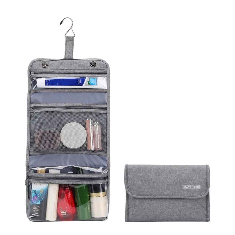 Waterproof Travel Storage Handbag Nylon Mesh Cosmetic Toiletry Bag Washing Supplies Storage Bag