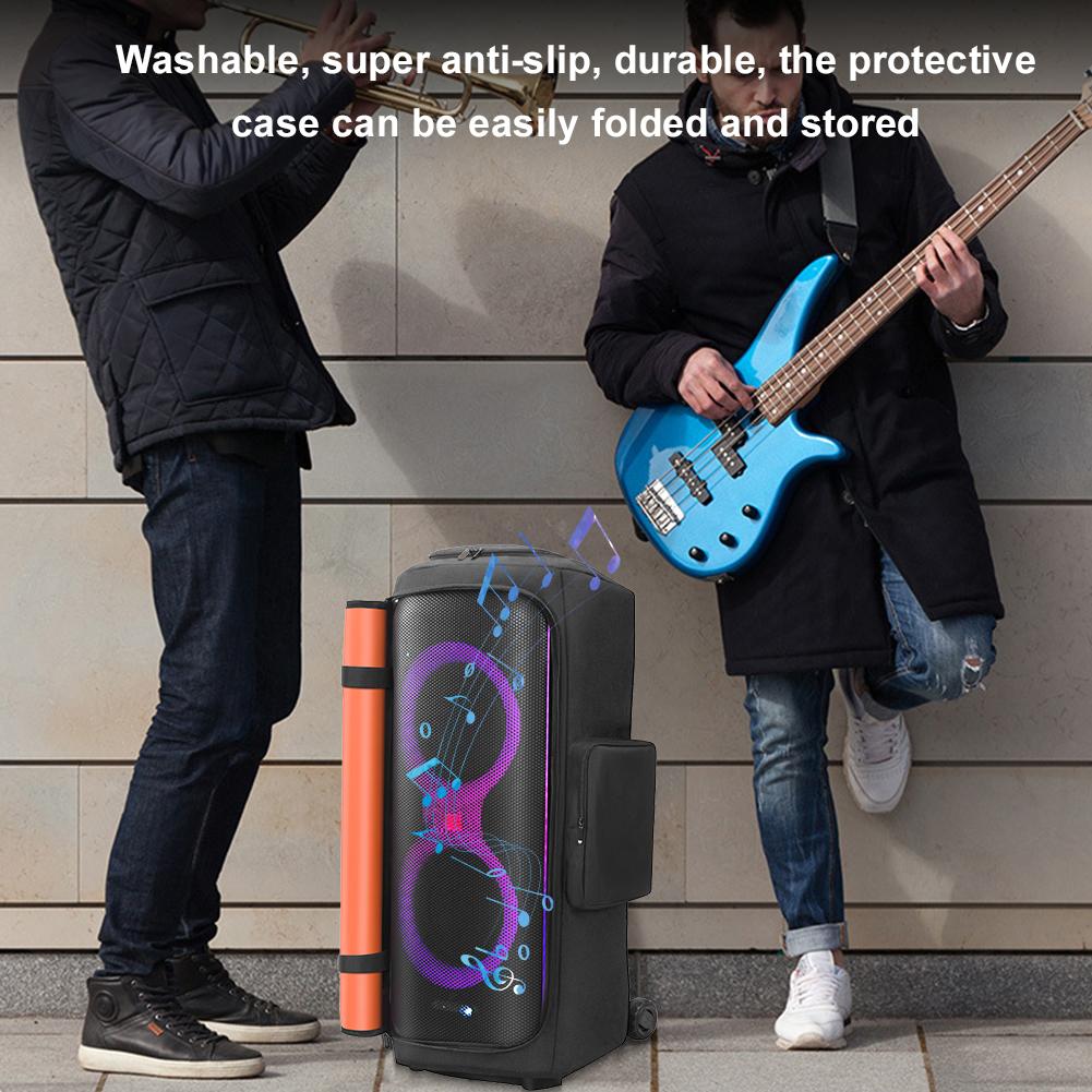 Speaker Carry Cover Zipper Closure Portable Speaker Dust Case Double-Sided Speaker Storage Bag for JBL Party Box 710 Accessories