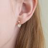 Primaute heart drop earring