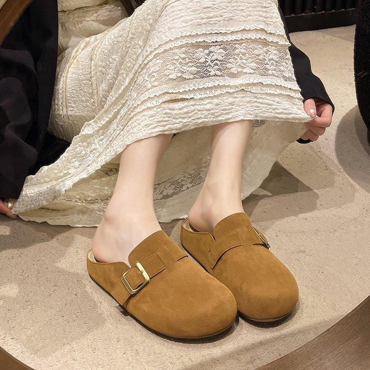 Эти тапочки супер универсальны и их можно носить вне дома! Универсальная китайская тканевая застежка, сочетающаяся по цвету, плоская подошва, раздувная подошва, альдегид