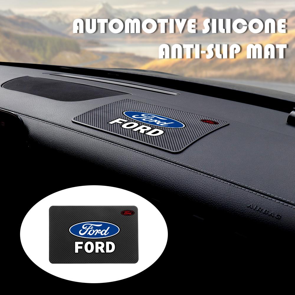 KLYA1 1/2PCS Car Anti Slip Mat Phone Pad Auto Dashboard Silicone Sticky Pad For Ford Ecosport Transit Escort Focus Kuga Tierra Fiesta