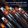 Сверхбыстрый кабель Type-C мощностью 240 Вт с умным цифровым дисплеем для Apple, Huawei, Honor