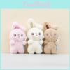 Plush Rabbit Pendant Cartoon Flower Rabbit Bag Hanging Decoration Keychain