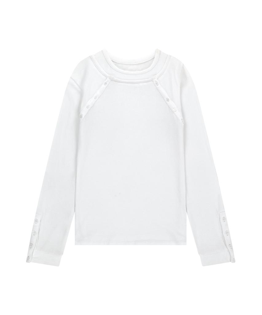 AAKAM Layered Long Sleeve (White)