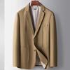 Весна и осень Легкий роскошный деловой однотонный пиджак в западном стиле для среднего и молодого возраста, однотонный однобортный модный пиджак
