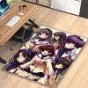 Clannad Anime Girls Crew Print Area Rug, Multi-functional Office Chair Sofa Carpet, Easy Clean Carpet for Home and Living Spaces
