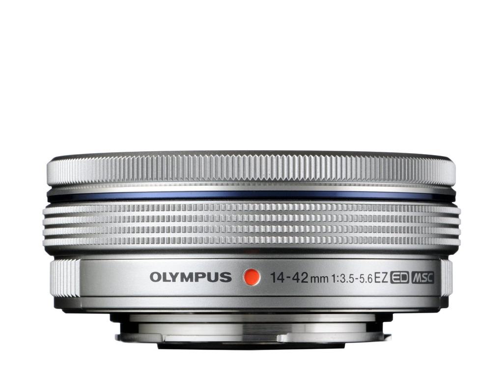 OLYMPUS ЦИФРОВОЙ ED Моторизованный pancake-зум-объектив M.ZUIKO 14-42mm F3.5-5.6 EZ-Черный [Б/У] (Серебряный)