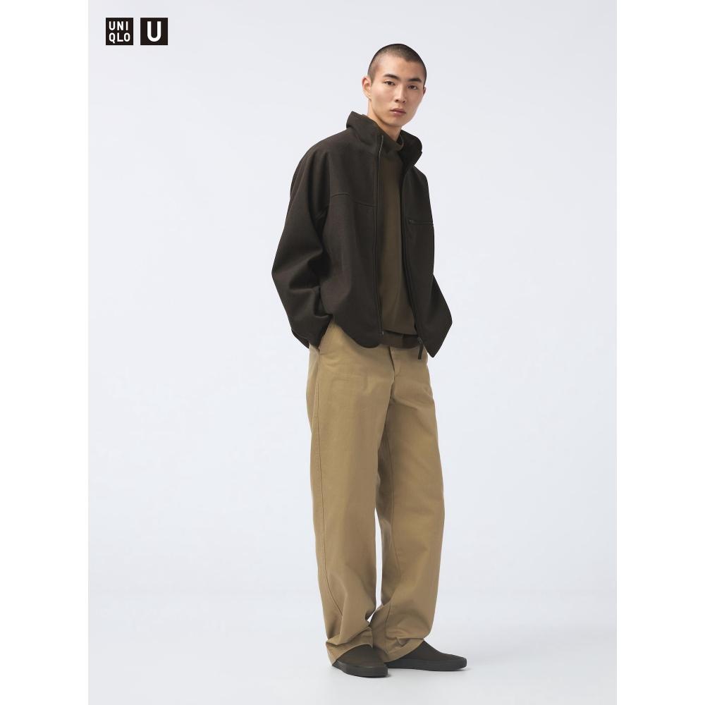 Uniqlo Широкие брюки-чиносы, длина штанины 85,5 см, длинная длина 