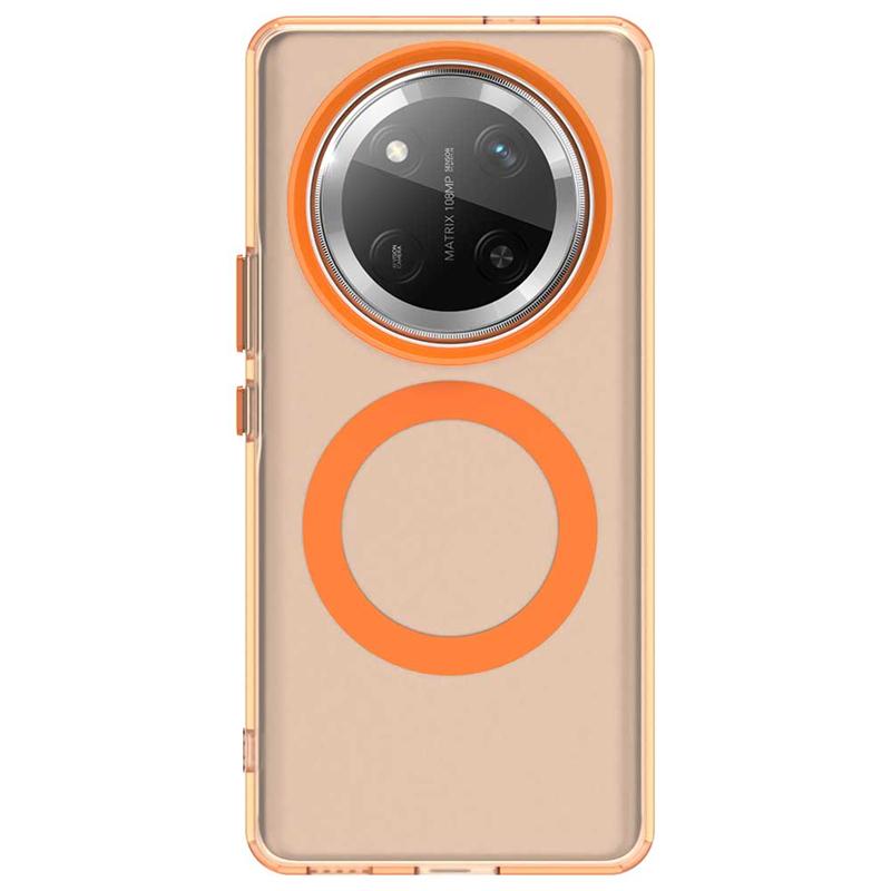 Чехол для Honor Magic 7 Lite Чехол для Huawei Honor Magic 7 Lite Capas New Back Wireless Charging Roundular Magnetic Matte Clear Fundas