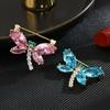 European Zircon Dragonfly Brooch Femininity Fashion Elegant Luxury Versatile Clothes Elegant Corsage Accessories