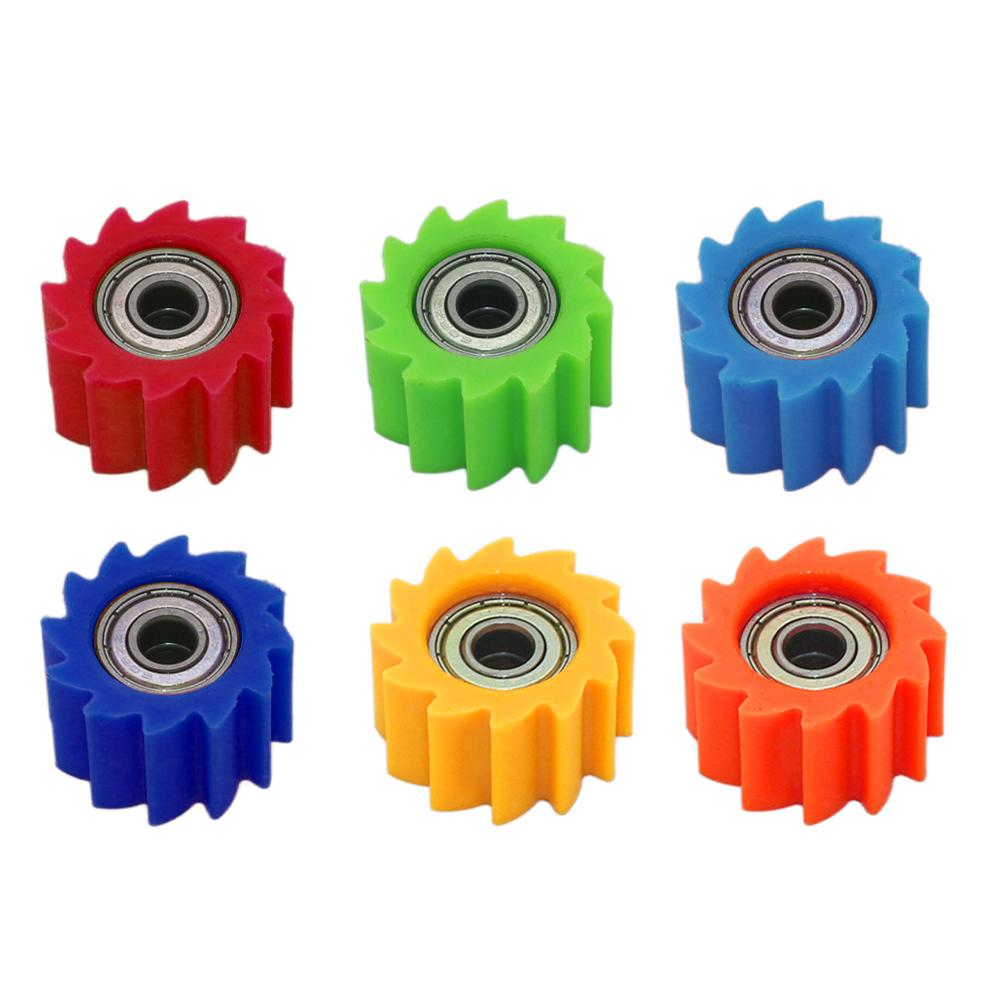 Motorbike Chain Roller Tensioner Pulley Motorcycle Wheel Guide 8mm for XR CR CRF 125 250 450 Pit Pro Dirt Bike Motorcycle