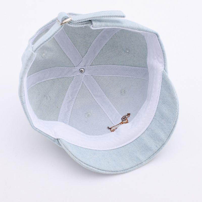 Cute Dog Embroidery Baby Baseball Cap Summer Short Brim Infant Boy Girl Peaked Hat Adjustable Toddler Casual Sunscreen Caps