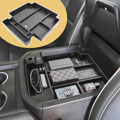 Аксессуары для интерьера автомобиля 2024 GMC Yukon Chevy Tahoe Suburban Органайзер центральной консоли Ящик для хранения подлокотника