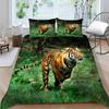 3D Tiger Print Breathable Comfortable Bedding Suit Home Decor Bed Clothes Pillowcase Comforter Duvet Cover
