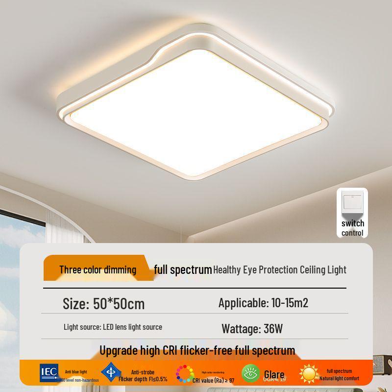 Modern Minimalist LED Round Ceiling Light for Bedroom, Living Room, Corridor, Bathroom, Kitchen, and Balcony