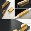 2 шт. латунная кромка, оттягивающаяся назад, монтируемая на палец, скрытая ручка для ящика, изогнутая кромка, невидимая ручка