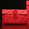 Wedding Envelope Eye-catching Delicate Texture Fabric Chinese Red Envelopes Gift Card for New Year