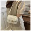 Stylish Plaid Small Bag For Women With Lock Closure For Daily Casual Use