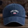 Unisexs Polish Flag Print Cap  Polish  National Colors Machine Washable Outdoor Hat Suitable for Casual Wear  PolishThemed E