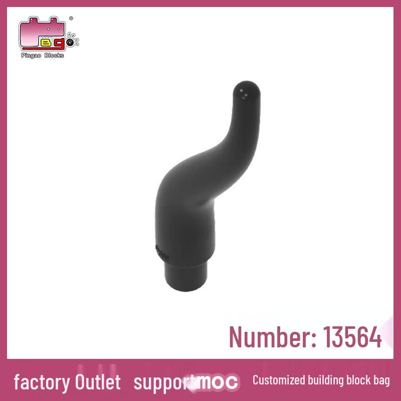 PinGao 13564 Long Bull Horn Building Blocks Compatible with Lego Parts